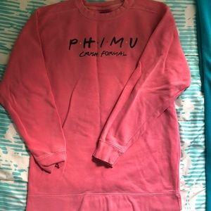 Comfort Colors Phi Mu “Friends” Sweatshirt